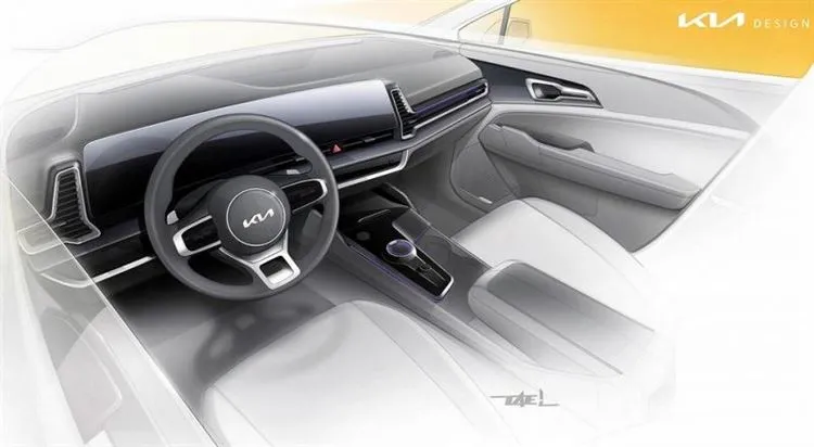 Kia zeigte erneut einen kurzen Sportage: Im Inneren des Crossovers wiederholte sich die Version für Korea