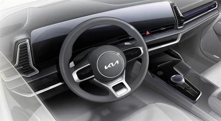 Kia zeigte erneut einen kurzen Sportage: Im Inneren des Crossovers wiederholte sich die Version für Korea