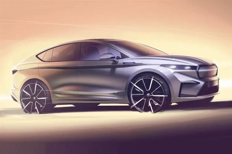 Skoda förbereder sig för premiären av en coupé crossover: Enyaq Coupe iV teaser