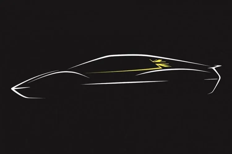 Lotus compartió un boceto del deportivo Type 135: el estreno tendrá que esperar