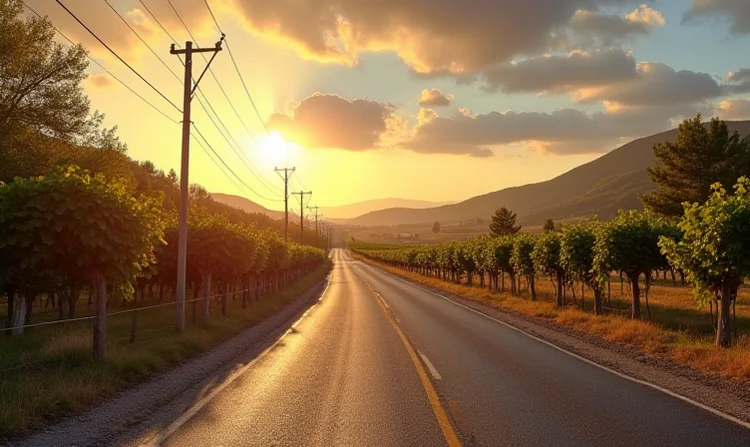 Planen Sie eine Weintour mit dem Auto