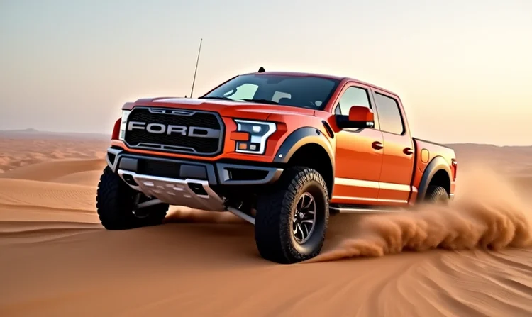 Ford Raptor auf Sanddünen