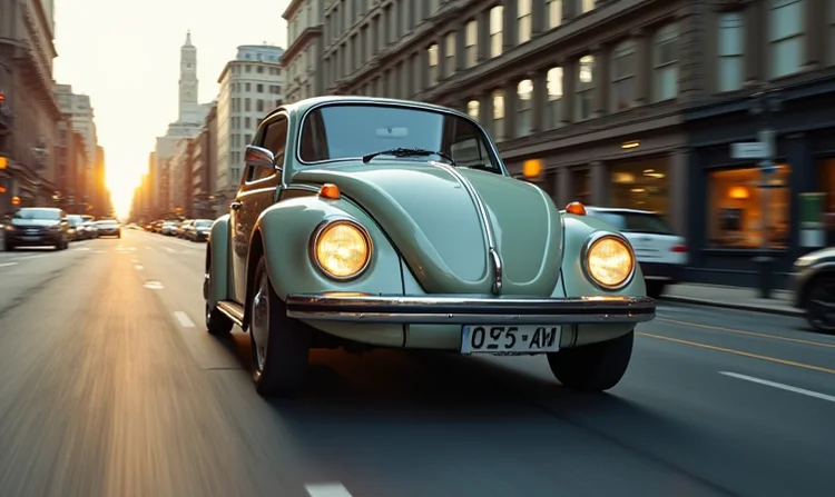 Volkswagen Käfer in der Stadt