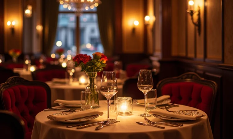 Romantische Abendessen in feinen Restaurants