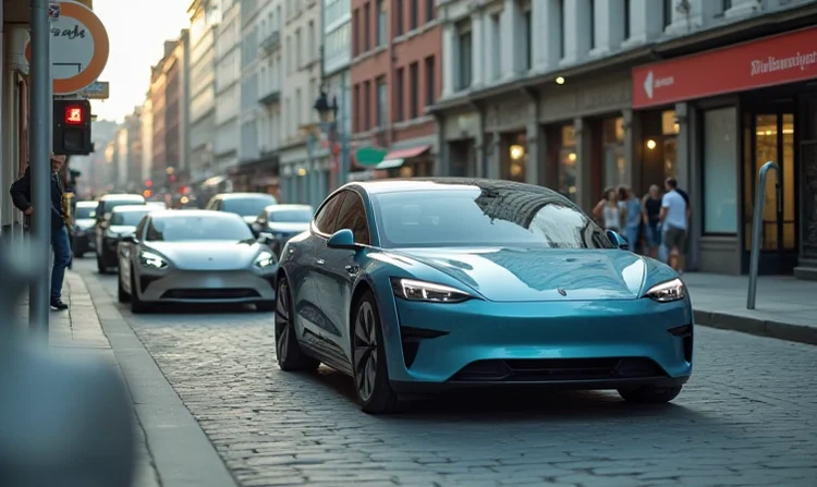 Elektroautos im städtischen Umfeld