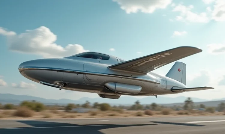 Bild eines fliegenden Autos