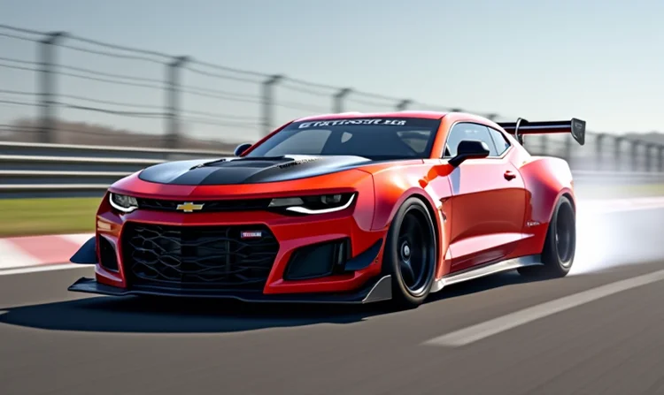 Chevrolet Camaro auf der Rennstrecke