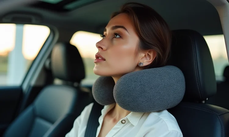 Bequeme Nackenstütze im Auto