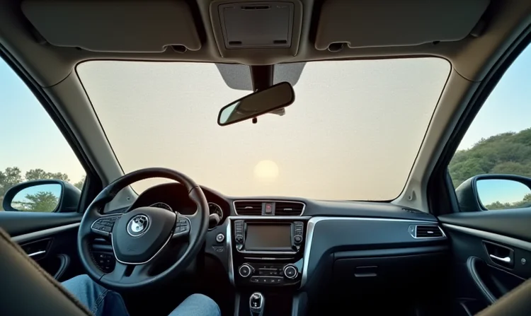 Auswahl von Sonnenschutzrollos für ein Auto