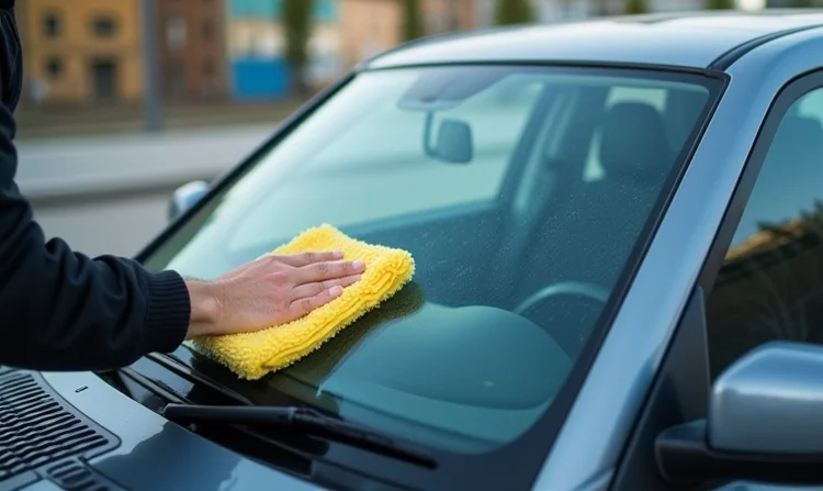 Autoglas reinigen