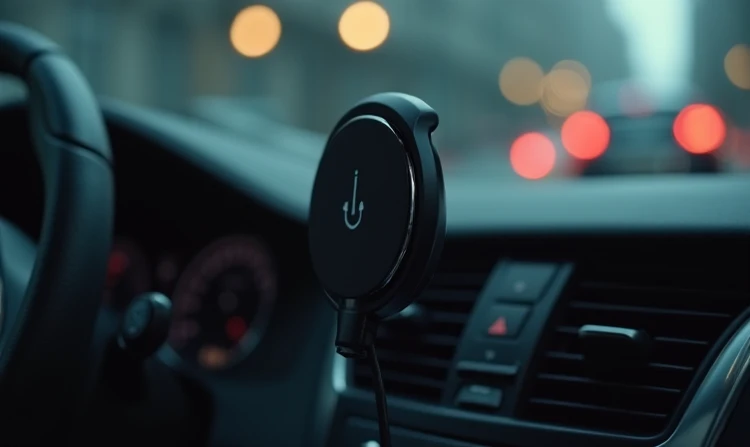 Kabelloses Ladegerät im Auto