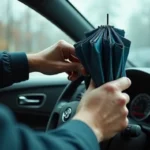 Auto vihmavarjud ja vihmamantlid: vajalikud lisad